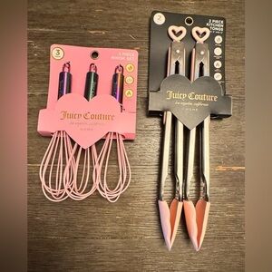 Juicy Couture Pink Whisk and Tong Set